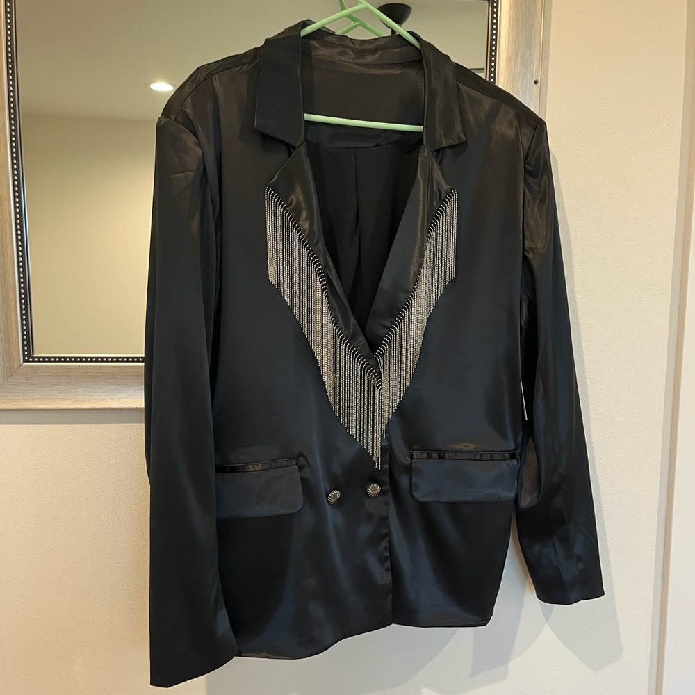 Two Fly Western Fringe Tuxedo Jacket